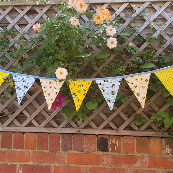 Bunting: busy bees