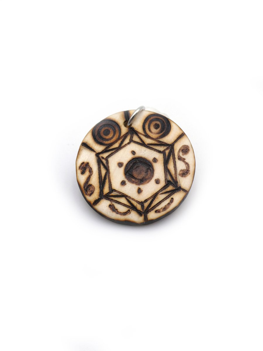 Sacred code pendant, mystical jewellery, unique gift