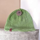 Beanie lime green Adult