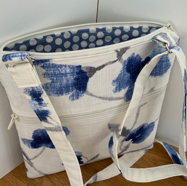 Cross Body Bag, Shoulder Bag, Hand Bag, Zipped Folksy