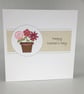 Handmade Mother’s Day card - plant pot - Image 1