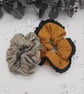 2 Large, gold theme scrunchies, free uk delivery.   - Image 9