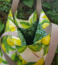 Tote bag; lemons with canvas base - Image 2
