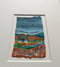 Autumn Cottage - Original miniature collage. A5 Mounted - Image 3