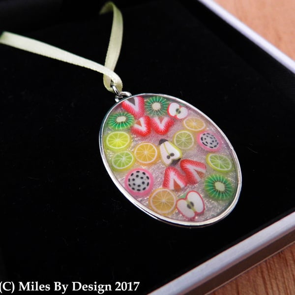 Fruit Slice Ribbon Necklace