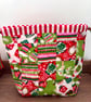 Summer seconds - Cotton Patchwork Christmas drawstring bag