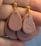 Layered Botanical Teardrop Earrings - Image 8