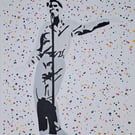 Life During Wartime – David Byrne Talking Heads Inspired Pop Art Painting