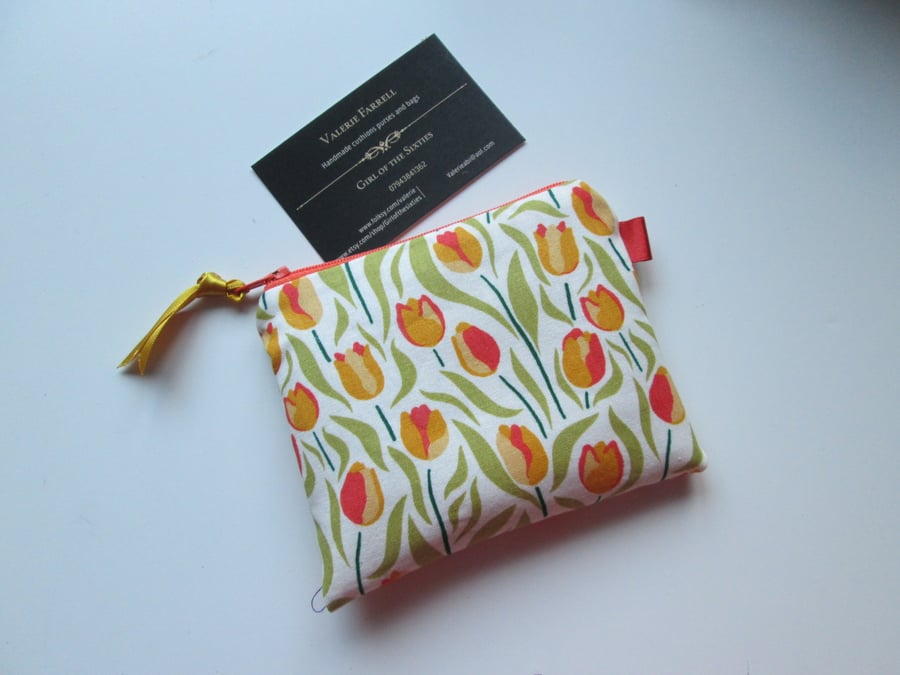 Pretty Tulips Coin Purse