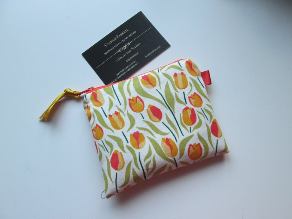 Pretty Tulips Coin Purse