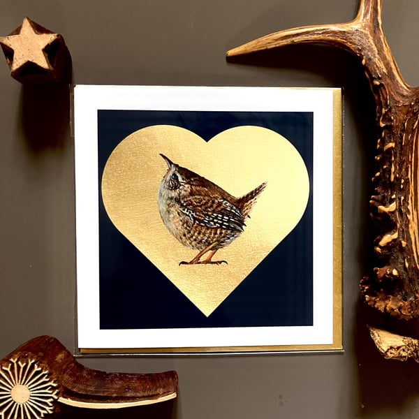 Wren Luxury Blank Greeting Card