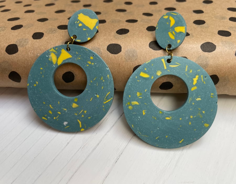 Terrazzo Drop Earrings