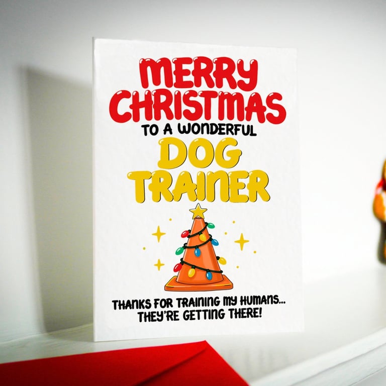 Dog Groomer Christmas Card – From Scruffy to Fluffy – Handmade Greeting Card