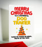 Dog Groomer Christmas Card – From Scruffy to Fluffy – Handmade Greeting Card