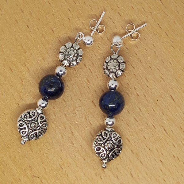 Lapis Dangle Earrings