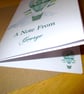 Hot Air Balloon Notelet Set x 6 with Envelopes and Stickers - Personalised  - Image 5
