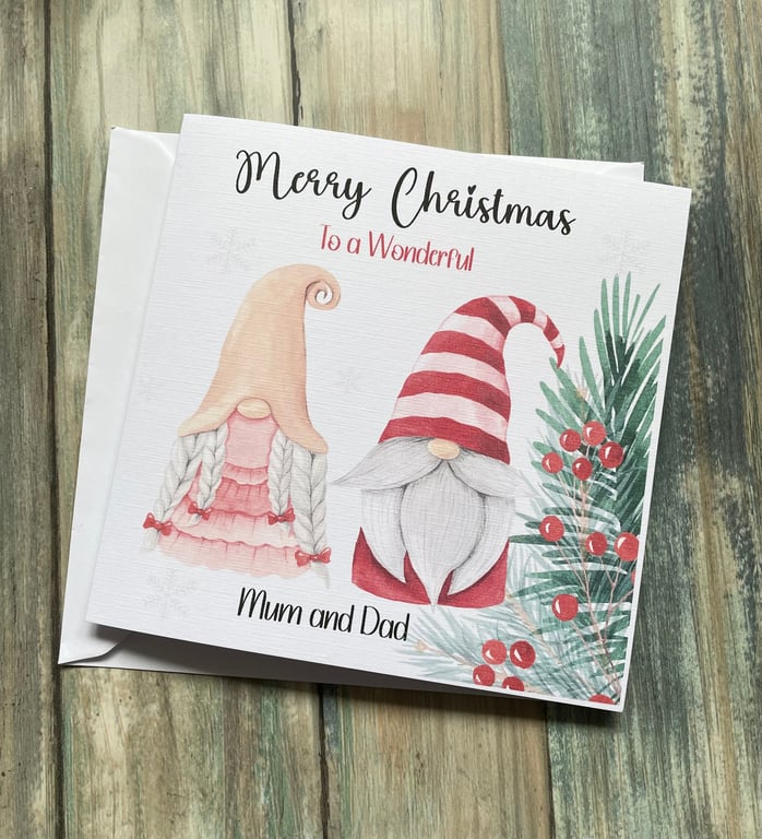 Merry Christmas card for Mum, Dad, Brother, Son, Friend, Boyfriend, Husband, Dad