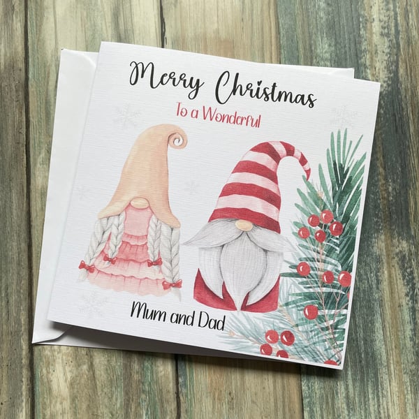 Merry Christmas card for Mum, Dad, Brother, Son, Friend, Boyfriend, Husband, Dad