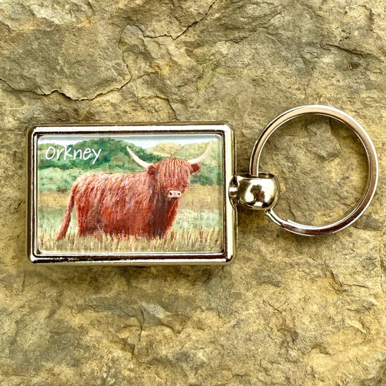Highland Cow Keyring