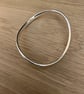 "Endlessly" - Sterling Silver Eternity Bangle - Made to any size - 6x3mm - 31g - Image 5