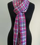 Pink handwoven scarf - Image 5