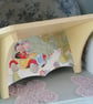 Wooden Wall Storage Shelf Made Using Vintage Noddy Design Retro Laura Ashley Pai - Image 9