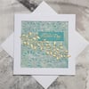 Teal & Gold Mother's Day Card 