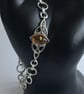 Cognac Amber Chainmaille Bracelet - Image 2