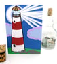 Lighthouse Paper Cut Art Card - Image 1