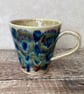 Mug hand built pottery mug 