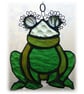 Frog Suncatcher Stained Glass Handmade  - Image 1