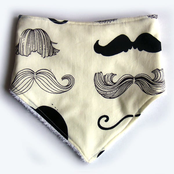 Bandana Bib in Moustaches