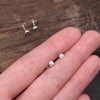 Silver stud earrings, earring studs