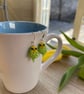 Green budgie earrings with sterling silver ear hooks  - Image 1
