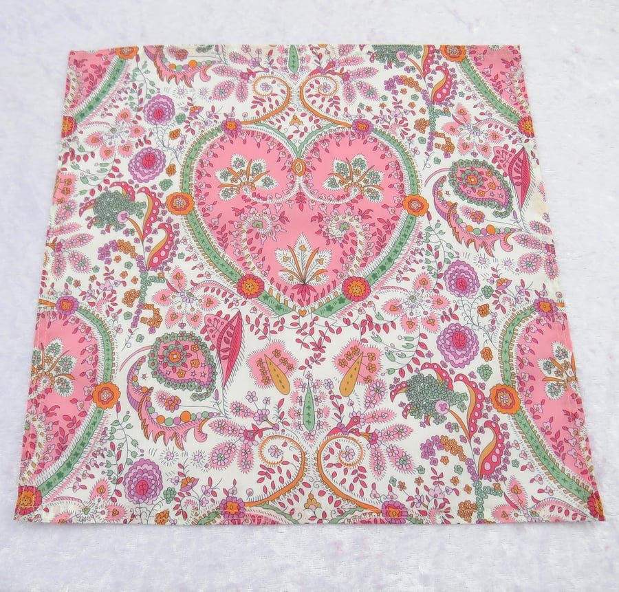 Liberty print handkerchief,  Theri Kitty, Liberty Tana Lawn