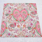 Liberty print handkerchief,  Theri Kitty, Liberty Tana Lawn
