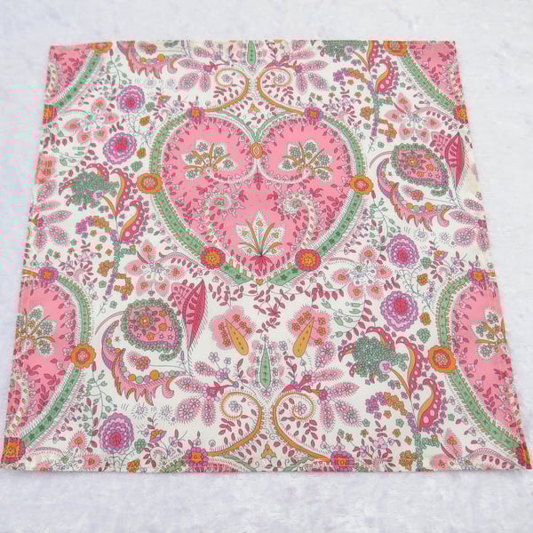 Liberty print handkerchief,  Theri Kitty, Liberty Tana Lawn