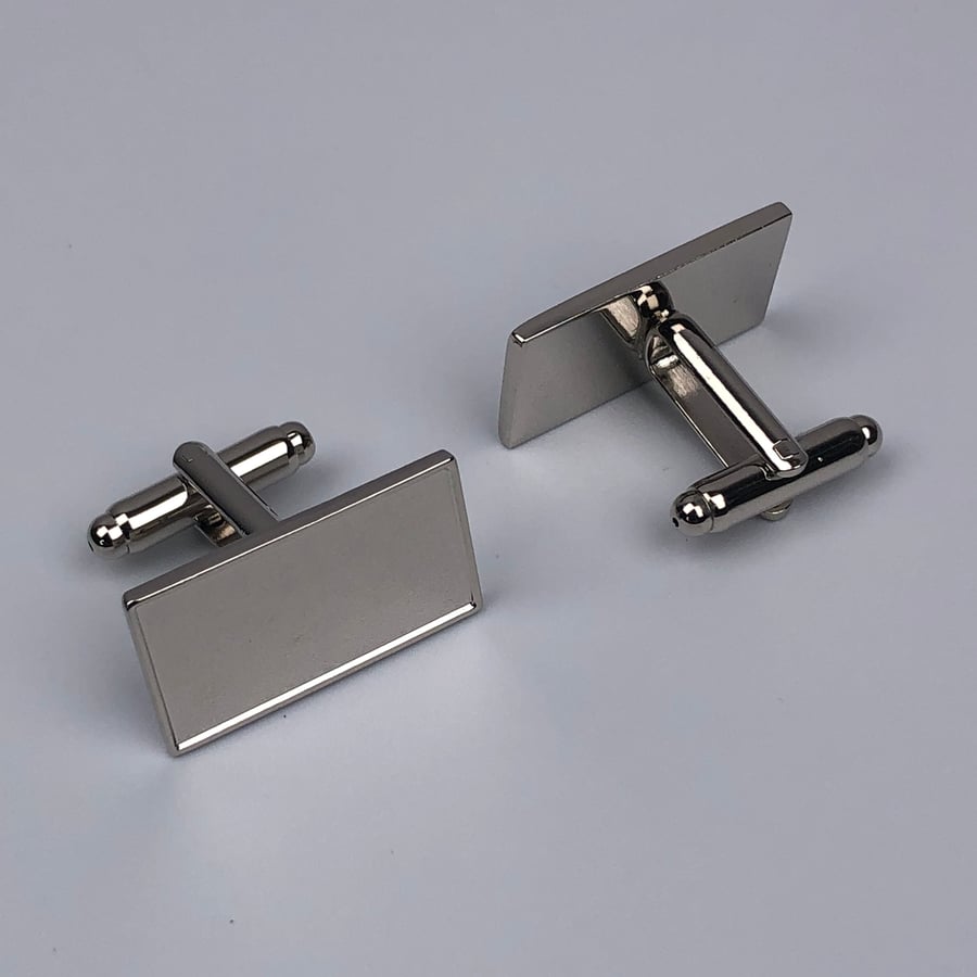 10 Pairs of Cufflink Blanks. Brand New. Ideal for Doming, Crafts etc.