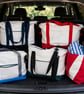 Large Upcycled Sailcloth Travel Bag – Zipped Weekender and Carryall Tote - Image 2