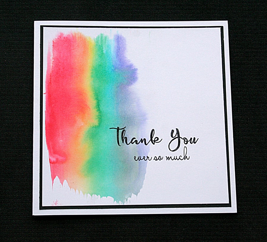 Thank You Ever So Much - Handcrafted Thank You Card - dr19-0039
