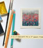 Miniature landscape painting - A patch of red poppies - Image 3