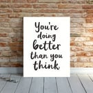  A4 Wall Print unframed 