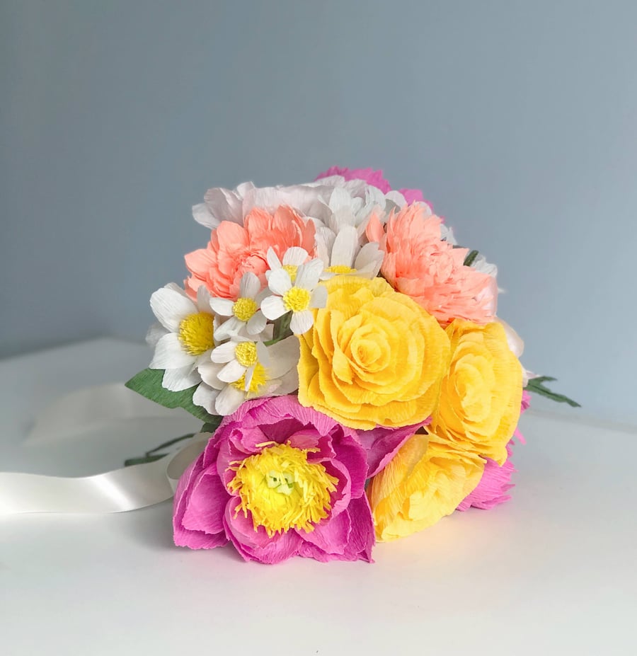 Paper Flower Bouquet - Summer Shade