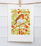 Robin - Original limited edition linocut print - Image 2