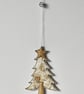 'Christmas Tree with a Metallic Star and Heart'- Hanging Decoration - Image 6