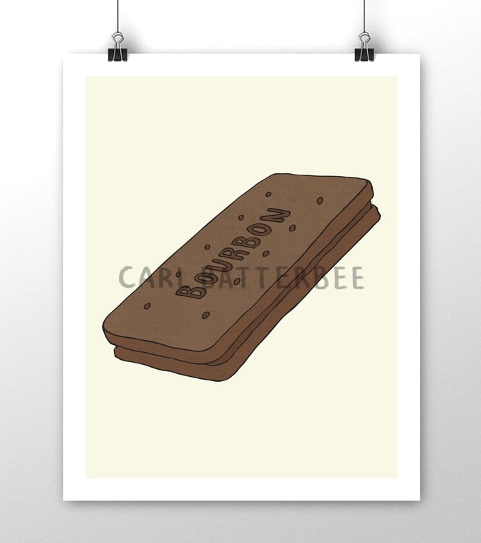 Bourbon Biscuit - Illustration Print Signed