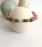 Strawberry quartz bracelet with tanzanite peridot & moonstone - Image 3