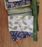 mini bunting handmade in a green floral theme. - Image 6