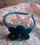 cute wool flower hairband alice band no h16 - Image 2