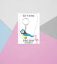 Blue Tit Keyring - Handpainted - Bag Charm - Image 2